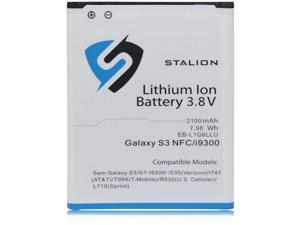 Galaxy S3 Battery: Stalion® Strength Replacement 2100mAh Li-Ion Battery for Samsung Galaxy S3 SIII with NFC Chip Galaxy S3 Battery: Stalion® Strength Replacement 2100mAh Li-Ion Battery for Samsung Galaxy S3 SIII with NFC Chip