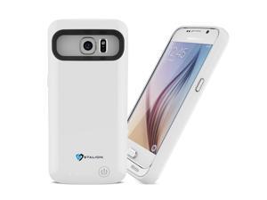Galaxy S6 Battery Case: Stalion® Stamina Rechargeable Extended Charging Case (Ceramic White) 3500mAh Protective Charger Cover with LED Charge Indicator Light Galaxy S6 Battery Case: Stalion® Stamina Rechargeable Extended Charging Case (Ceramic White) 3500mAh Protective Charger Cover with LED Charge Indicator Light