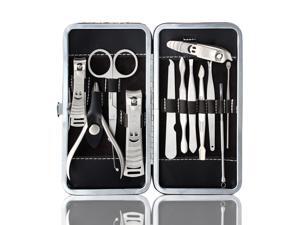 12 In 1 Pedicure Nipper Cutter Nail Clipper Peeling Stainless Steel Manicure Sets Kits Tools Case 12 In 1 Pedicure Nipper Cutter Nail Clipper Peeling Stainless Steel Manicure Sets Kits Tools Case