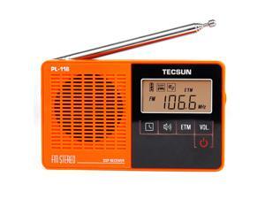 TECSUN PL-118 Radio DSP FM Radio Stereo Portable Professional Radio Receiver ETM Clock Alarm Orange TECSUN PL-118 Radio DSP FM Radio Stereo Portable Professional Radio Receiver ETM Clock Alarm Orange