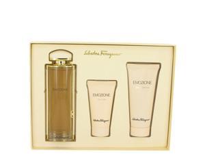 Emozione by Salvatore Ferragamo for Women - Gift Set -- 3.1 oz Eau De Parfum Spray + 1.7 oz Body Lotion + 3.4 oz Shower Gel Emozione by Salvatore Ferragamo for Women - Gift Set -- 3.1 oz Eau De Parfum Spray + 1.7 oz Body Lotion + 3.4 oz Shower Gel
