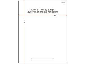 4" x 1/2" (4" x 0.5") Integrated Laser Label Form Sheet, 1 Label Center (Carton of 1500) 4" x 1/2" (4" x 0.5") Integrated Laser Label Form Sheet, 1 Label Center (Carton of 1500)