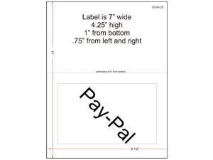 7" x 4-1/4" (7" x 4.25") Integrated Laser Label Form Sheets, 1 Label (Carton of 1500) 7" x 4-1/4" (7" x 4.25") Integrated Laser Label Form Sheets, 1 Label (Carton of 1500)