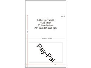 7" x 4-1/4" (7" x 4.25") Integrated Laser Label Form Legal Size Sheets, 1 Label (Carton of 1500) 7" x 4-1/4" (7" x 4.25") Integrated Laser Label Form Legal Size Sheets, 1 Label (Carton of 1500)