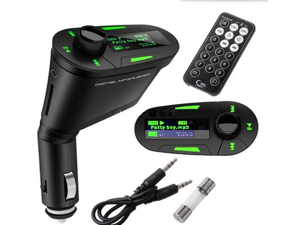 T618 Car Kit MP3 Player Wireless FM Transmitter Modulator with USB/SD/Card Reader MMC Slot and Remote Control T618 Car Kit MP3 Player Wireless FM Transmitter Modulator with USB/SD/Card Reader MMC Slot and Remote Control