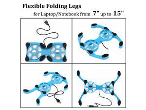 Mini Octopus Shape Foldable LED USB Cooling Pad Cooler Fan For Notebook Laptop Mini Octopus Shape Foldable LED USB Cooling Pad Cooler Fan For Notebook Laptop