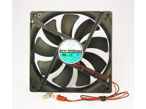 140mm 25mm Case Fan 12V DC 153CFM PC CPU Computer Cooling 2 Wire Ball Bearing 14025 140mm 25mm Case Fan 12V DC 153CFM PC CPU Computer Cooling 2 Wire Ball Bearing 14025