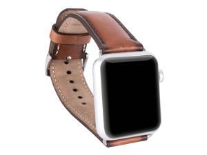 Burkley Watch Genuine Padded Leather Band for Apple Watch 38mm in Special Mixed Burned Burkley Watch Genuine Padded Leather Band for Apple Watch 38mm in Special Mixed Burned
