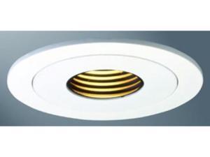 Halo Recessed 1419P 4-Inch Trim Pinhole with Black Baffle, White Halo Recessed 1419P 4-Inch Trim Pinhole with Black Baffle, White