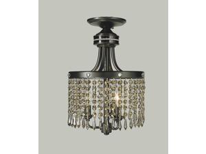 Framburg Princessa 3 Light Semi Flush Mount in Teak Crystal - 1497MB-EB Framburg Princessa 3 Light Semi Flush Mount in Teak Crystal - 1497MB-EB