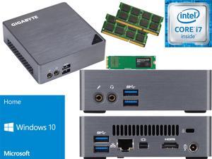 Gigabyte BRIX Ultra Compact Mini PC (Skylake) BSi7-6500 i7 250GB SSD, 16GB RAM, Windows 10 Home Installed & Configured - Windows USB Flash Media Included Gigabyte BRIX Ultra Compact Mini PC (Skylake) BSi7-6500 i7 250GB SSD, 16GB RAM, Windows 10 Home Installed & Configured - Windows USB Flash Media Included