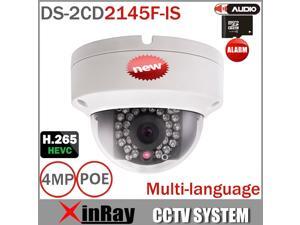 2016 New Hikvision 4MP IP Camera DS-2CD2145F-IS H.265 IP POE Outdoor Dome Camera Waterproof Vandal-proof Webcam 1080P 2.8MM Lens Camera 2016 New Hikvision 4MP IP Camera DS-2CD2145F-IS H.265 IP POE Outdoor Dome Camera Waterproof Vandal-proof Webcam 1080P 2.8MM Lens Camera