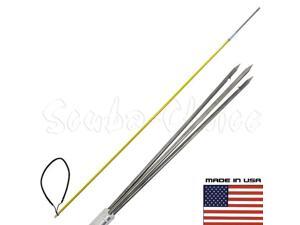 5' One Piece Spearfishing Fiber Glass Pole Spear 3 Prong Barb SS Paralyzer Tip 5' One Piece Spearfishing Fiber Glass Pole Spear 3 Prong Barb SS Paralyzer Tip