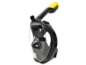 Snorkel Master Black Full Face Snorkel Mask with GoPro Attachment, L/XL Snorkel Master Black Full Face Snorkel Mask with GoPro Attachment, L/XL