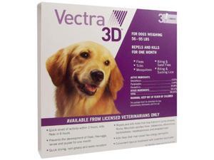 Vectra 3d For Dogs And Puppies - Purple (56-95 Lb) - 3 Doses Vectra 3d For Dogs And Puppies - Purple (56-95 Lb) - 3 Doses