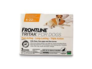 Frontline Tritak for Dogs 4-22 Pounds Yellow 3 Months Frontline Tritak for Dogs 4-22 Pounds Yellow 3 Months