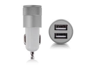 Car Charger, 2.1A Dual USB Port Car Charger Portable Travel Charger Revolity Rapid Car Charger Auto Adapter for iPhone 6 Plus/6/5S/5/4, iPad, Ipod , Samsung Galaxy, Smart Phone, Tablets Color Silver Car Charger, 2.1A Dual USB Port Car Charger Portable Travel Charger Revolity Rapid Car Charger Auto Adapter for iPhone 6 Plus/6/5S/5/4, iPad, Ipod , Samsung Galaxy, Smart Phone, Tablets Color Silver