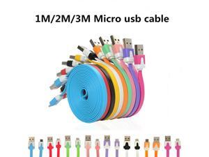 2m Flat Noodle Micro Usb Cable Mini 1M Flat Noodle Micro USB Data Sync Charger Microusb Cable for Samsung Android 2m Flat Noodle Micro Usb Cable Mini 1M Flat Noodle Micro USB Data Sync Charger Microusb Cable for Samsung Android