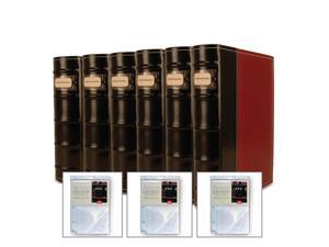 Bellagio-Italia Burgundy Leather CD/DVD Binders 6 Pack with Bonus Insert Sheets Bellagio-Italia Burgundy Leather CD/DVD Binders 6 Pack with Bonus Insert Sheets