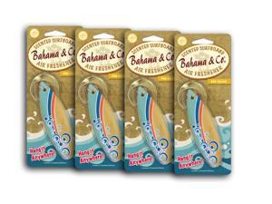 4-Pack Bahama & Co. Wood Surf Board Pina Colada Air Freshener 4-Pack Bahama & Co. Wood Surf Board Pina Colada Air Freshener
