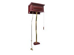High Tank Pull Chain Toilet Cherry Brass Conversion Kit | Renovators Supply High Tank Pull Chain Toilet Cherry Brass Conversion Kit | Renovators Supply