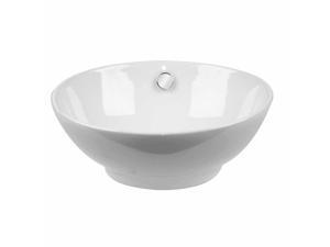 Above Counter Round Bathroom White Vessel Sink | Renovators Supply Above Counter Round Bathroom White Vessel Sink | Renovators Supply