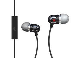 Spider Black E-EMIC-BK02 Earbud TinyEar Earphones w/ Inline Microphone Black Spider Black E-EMIC-BK02 Earbud TinyEar Earphones w/ Inline Microphone Black