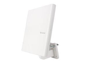 Antop Flat AT-413B Amplified Indoor/Outdoor TV Antenna - 65 Mile - 4G LTE Filter Built-in - Omni-directional Reception - Multi-way Installation - 16ft Detachable Cable - 4K UHD Ready Antop Flat AT-413B Amplified Indoor/Outdoor TV Antenna - 65 Mile - 4G LTE Filter Built-in - Omni-directional Reception - Multi-way Installation - 16ft Detachable Cable - 4K UHD Ready