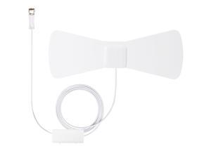 Antop AT-105B Indoor TV Antenna - With Inline Smart Pass Amplifier- 30/45 Mile Smart Range - Super Slim 0.02" - Black/White Reversible - 10ft Cable - 4K UHD Ready Antop AT-105B Indoor TV Antenna - With Inline Smart Pass Amplifier- 30/45 Mile Smart Range - Super Slim 0.02" - Black/White Reversible - 10ft Cable - 4K UHD Ready