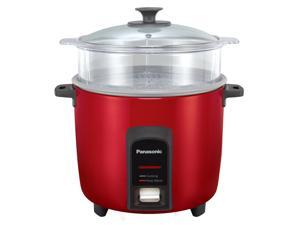 Panasonic 12 Cup (Uncooked) Automatic Rice Cooker/Steamer, Red Panasonic 12 Cup (Uncooked) Automatic Rice Cooker/Steamer, Red