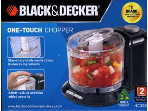 Black & Decker HC306B 1-1/2-Cup One-Touch Electric Chopper Black & Decker HC306B 1-1/2-Cup One-Touch Electric Chopper