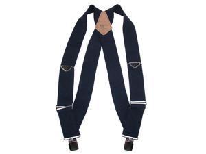 Welch Mens Elastic Clip-End Trucker Suspenders, Navy Welch Mens Elastic Clip-End Trucker Suspenders, Navy