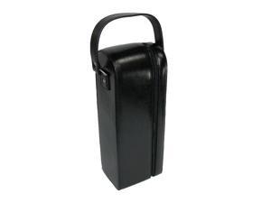 Royce Leather Leather Personalized Single Wine Case and Opener, Black Royce Leather Leather Personalized Single Wine Case and Opener, Black