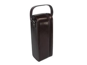 Royce Leather Leather Personalized Single Wine Case and Opener, Burgundy Royce Leather Leather Personalized Single Wine Case and Opener, Burgundy