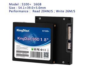 KingDian S100+ Series 16GB 1.8 Inch SATAII Internal Solid Sate Drive (SSD) (S100+ 16GB) KingDian S100+ Series 16GB 1.8 Inch SATAII Internal Solid Sate Drive (SSD) (S100+ 16GB)