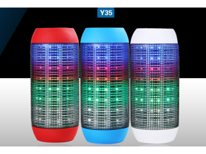 Y35 Wireless Mini Bluetooth Speaker With Led Color Changing Lights Portable Hand-Free Call Hi-fi Surround Stereo Subwoofer System For Smartphones, Pads, Laptops, Mp3, Mp4, Computer Y35 Wireless Mini Bluetooth Speaker With Led Color Changing Lights Portable Hand-Free Call Hi-fi Surround Stereo Subwoofer System For Smartphones, Pads, Laptops, Mp3, Mp4, Computer