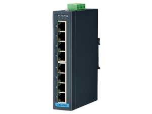 Advantech 8-port 10/100Mbps Unmanaged Ethernet switch, -10 ~ 60C Advantech 8-port 10/100Mbps Unmanaged Ethernet switch, -10 ~ 60C
