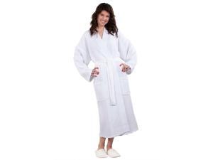 Adult Waffle Kimono Robe - White - Adult - One Size Adult Waffle Kimono Robe - White - Adult - One Size
