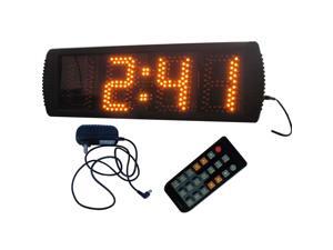 GODRELISH Semi-outdoor LED Digital Clock 5" High Character 12/24-Hour Display GODRELISH Support Countdown/up Function in Minutes Seconds Large LED Race Timing Clock Yellow Color LED Wall Clock GODRELISH Semi-outdoor LED Digital Clock 5" High Character 12/24-Hour Display GODRELISH Support Countdown/up Function in Minutes Seconds Large LED Race Timing Clock Yellow Color LED Wall Clock