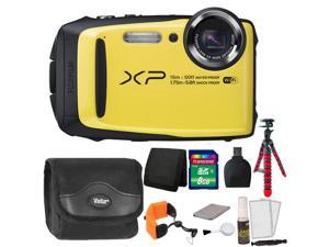 Fujifilm FinePix XP90 16 MP Waterproof Digital Camera (Yellow) + 8GB Memory Card + Wallet + Reader + Camera Case + Floating Strap + Flexible Tripod + 5pc Cleaning Kit Fujifilm FinePix XP90 16 MP Waterproof Digital Camera (Yellow) + 8GB Memory Card + Wallet + Reader + Camera Case + Floating Strap + Flexible Tripod + 5pc Cleaning Kit