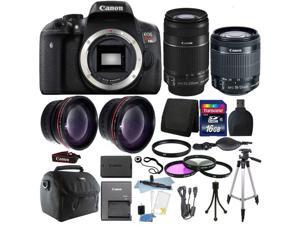 Canon EOS Rebel T6i/750D 18MP DSLR Camera with 16GB Top Accessory Bundle Canon EOS Rebel T6i/750D 18MP DSLR Camera with 16GB Top Accessory Bundle