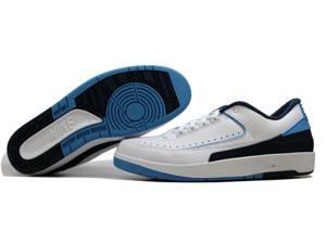 Nike Air Jordan II 2 Retro Low White/University Blue-Midnight Navy-Infrared UNC North Carolina Men's 832819-107 Nike Air Jordan II 2 Retro Low White/University Blue-Midnight Navy-Infrared UNC North Carolina Men's 832819-107