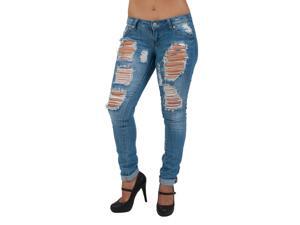 BR7-77702S– Low Waist, Butt Lifting, Destroyed, Ripped, Boyfriend, Skinny Jeans in Light Blue Size 5 BR7-77702S– Low Waist, Butt Lifting, Destroyed, Ripped, Boyfriend, Skinny Jeans in Light Blue Size 5