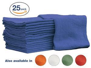 Nabob Wipers Auto-Mechanic Shop Towel Rags 100% Cotton Commercial Grade for Home, Garage & Auto - 14x14 inches - 25 Pack - Blue Nabob Wipers Auto-Mechanic Shop Towel Rags 100% Cotton Commercial Grade for Home, Garage & Auto - 14x14 inches - 25 Pack - Blue
