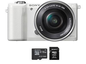 Sony Alpha a5000 20.1MP Mirrorless Digital Camera with 16-50mm OSS Lens and 16GB mini SDcard Sony Alpha a5000 20.1MP Mirrorless Digital Camera with 16-50mm OSS Lens and 16GB mini SDcard