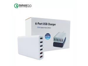 Jacodel Quick Charge 2.0 Technology 6-Port USB Wall Charger Multi-Port USB Desktop Charging Station for Galaxy S7/S6/Edge/Plus Note 4/5 LG G4 HTC One M8/M9 Nexus 6 iPhone iPad iPod Jacodel Quick Charge 2.0 Technology 6-Port USB Wall Charger Multi-Port USB Desktop Charging Station for Galaxy S7/S6/Edge/Plus Note 4/5 LG G4 HTC One M8/M9 Nexus 6 iPhone iPad iPod