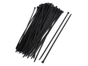100Pcs Black Nylon Network Cord Cable Zip Wire Tie Fastener 16" 100Pcs Black Nylon Network Cord Cable Zip Wire Tie Fastener 16"