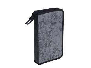 THZY Gray World Map Pattern CD VCD DVD Discs Storage Case PVC Bag THZY Gray World Map Pattern CD VCD DVD Discs Storage Case PVC Bag
