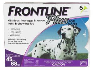 Frontline Plus for Large Dogs 45-88 lbs - 6 Month Supply Frontline Plus for Large Dogs 45-88 lbs - 6 Month Supply