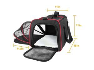 Frontpet Expandable Pet Carrier With Padded Fleece Insert. Airline Approved Spacious Comfortable Durable Soft Sided Carrier Frontpet Expandable Pet Carrier With Padded Fleece Insert. Airline Approved Spacious Comfortable Durable Soft Sided Carrier